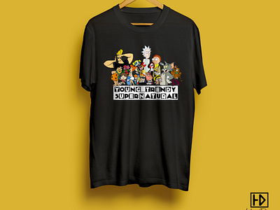 Young_Trendy Supernatural cartoon shirt design
