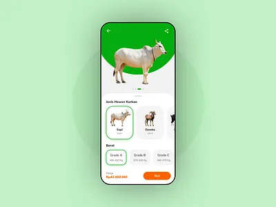Kurban app mobile ui pdp product detail page ui ux
