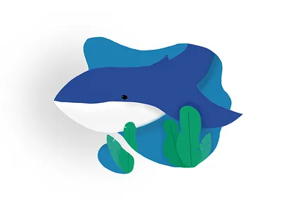 King of the Seas illustration layers procreateapp shadow whale