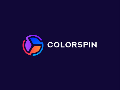 Color Spin Logo Design app brand branding clean design flat graphic design icon identity illustration illustrator ios logo minimal mobile type web website