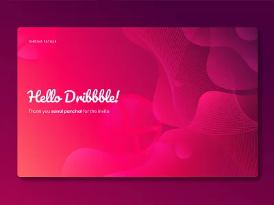 Hello Dribbble design illustration