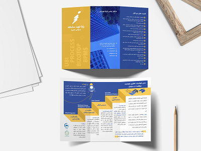 Bizotop brochure 2019 bizotop.com brand identity branding brochure brochure design design identity identity design illustraion illustrator layout print printed shapes software tri fold trifold brochure ubi process vector