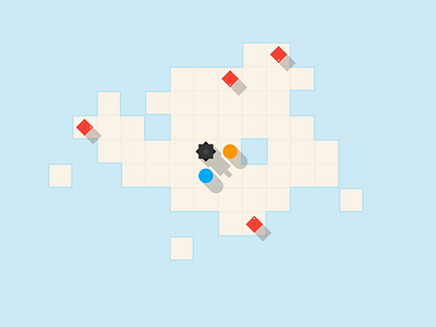 Minimalist chess-like game chess flat game game design minimalist pawn webdesign wip