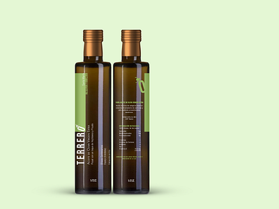 TERRERO adobe illustrator brand identity label design natural olive oil packaging design