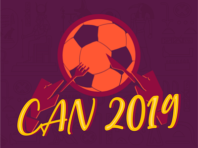 CAN 2019 africa cup of nations algeria colors creative eating food football graphicdesign illustration illustrator palette vectorart