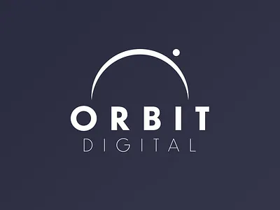 Orbit Digital Ltd Logo prototype app branding clean design flat icon identity illustration logo minimal type typography vector