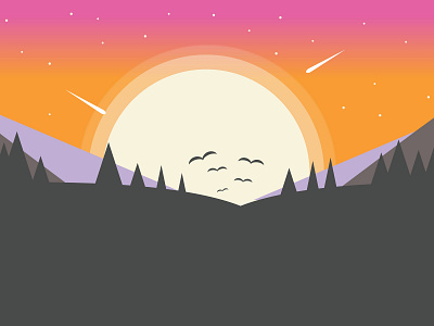 Landscape Portret Mountain adobe illustrator design illustrator landscape landscape design