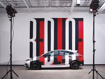 Redline for Chevrolet chevrolet grafitti lettering mural painting typography