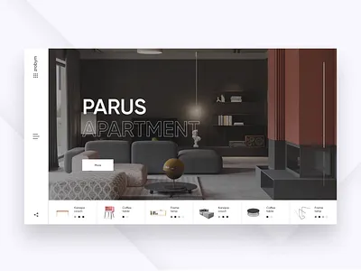 Zrobym animation arhitecture furniture gallery minimalism photo service slider store typogaphy ui ux web website white