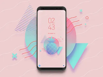 Pinepop [ Phone Background ] adobe colorful design illustration pastel shapes vector vibrant colors