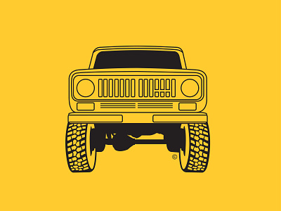 International Scout Illustration 4x4 car front end illustration international international harvester international scout off road scout suv vehicle