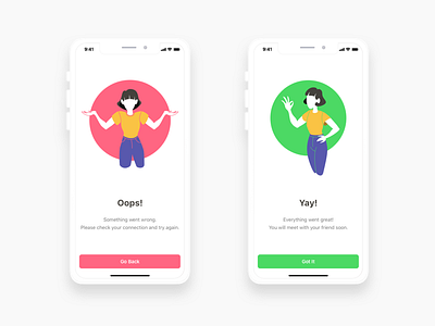 Flash Message - Ume app app design challenge dailyui dailyuichallenge design illustration ios mobile oops sketch ui ux vector yay