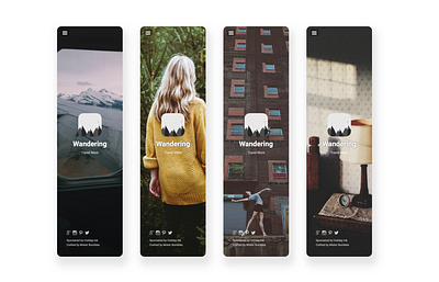 Wandering Sidebar blog hamburger logos magazine navigation side menu sidebar sidebar menu slider travel wanderer