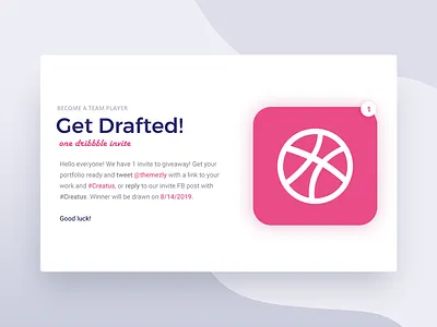 Dribbble Invitation creatus dribbble invite themezly