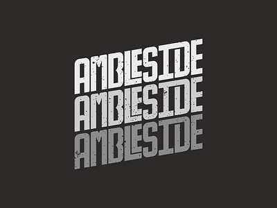 Ambleside custom typography type typography logo branding