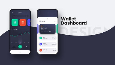 Wallet app design app design flat design illustration mobile app