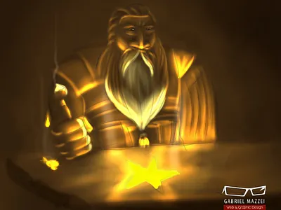 Dwarf Smith art artist character character design digital art digital painting drawing dwarf fantasy fantasy art illustration illustrator painter painting smith star