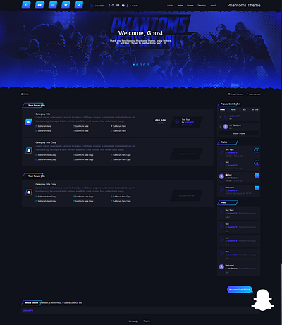 IPS Platform Theme - Phantoms Gaming
