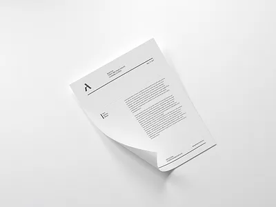 Aline Architecture Letterhead architect branding architecture brand identity branding identity lettermark logo design print design wordmark