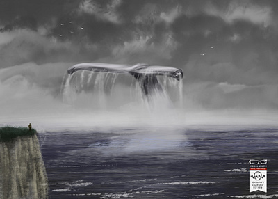 Giant White Whale art artist digital art digital paint digital painting fantasy fantasy art foogy giant hope illustration illustrator marine painting sea surreal surrealism whale