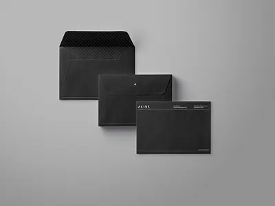 Aline Collateral Design architecture architecture logo black and white brand identity branding clean ui lettermark logo logo design minimalist