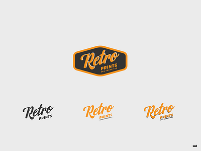 Retro Prints dailylogochallenge design logo logo design retro retro prints typography vector