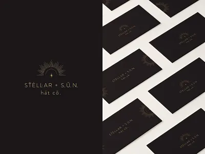 STELLAR + S. U. N. brand design brand strategy brand studio branding business cards california collateral design hat identity illustration logo modern design modern logo stars stellar sun type typography wordmark