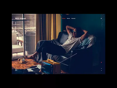 Red Visual branding color minimal photo ui web webdesign