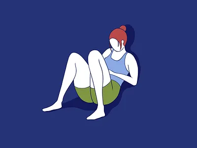 What am I doing? addiction character flat girl illustration line phone