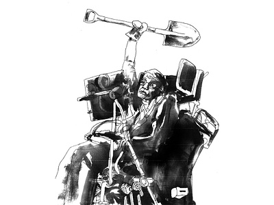 Stephen's work blanckandwhite character art characterdesign comicart draw illustration illustration art ink wash pen art