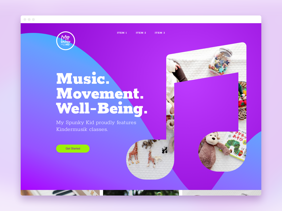 Kids Music Class Hero v2 class colorful hero music sketch web