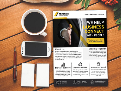 Corporate Business Flyer adobefaysal advertisement branding business flyer clean flyer clean flyer design corporate flyer flyer design professional flyers