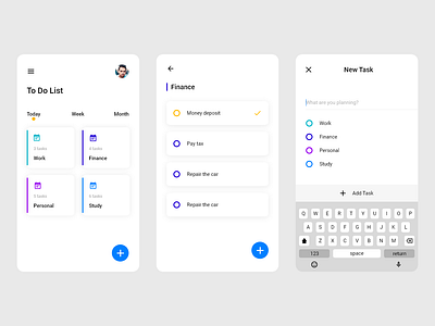 To Do App UI android app app design todolist ui