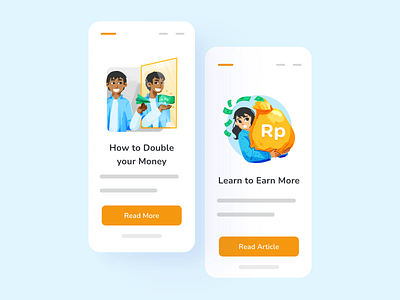 Scene: All About Money character design earn feature fintech illustration mirror money onboarding paper money paperplane portfolio product illustration rich rupiah scene ui ux vector wealth wealthy
