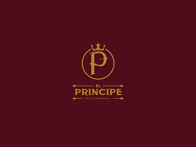 El Principe Logo adobe illustrator branding brandmark company design diseño gráfico elegant freelance freelancer freelancing gold graphic design graphicdesign hotel illustration logo logodesign red wine restaurant vector