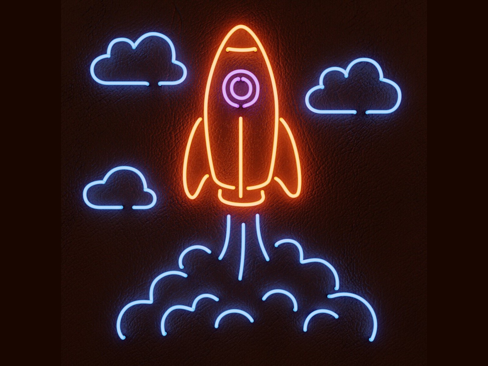 Neon illustrations for eSputnik project character icon illustration neon outline outlined simple simplicity