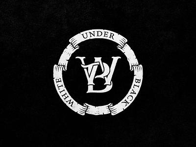 White under Black logo branding design engraving gravure illustration logo monogram monogram logo typography vector
