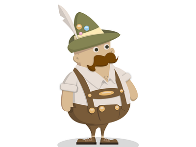 Bavarian Chap bavarian beer characterdesign germany illustration lederhosen octoberfest oktoberfest