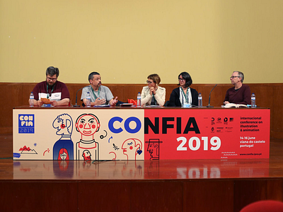 sharing creativity in common ground characters conference event design graphic design identity illustration people