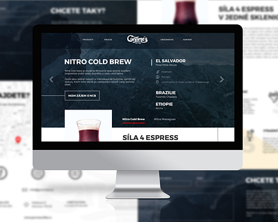 Nitro Cold Brew microsite coffee coldbrew design microsite