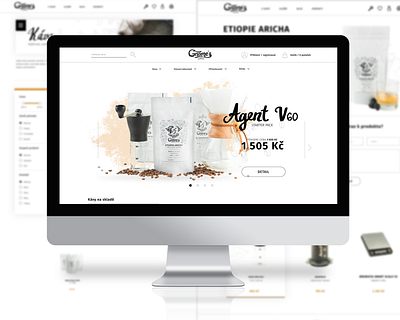 Gnomes eshop coffee ecommerce specialty coffee third wave ui webdesign