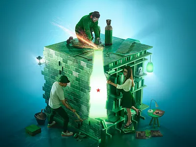 Heineken - open your world contest 3d beer cg cgi contest heineken integration lighting