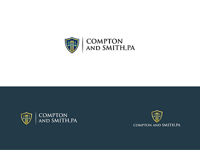 Compton And Smith law law firm logo lawyer logo logo concept logo design logo inspiration