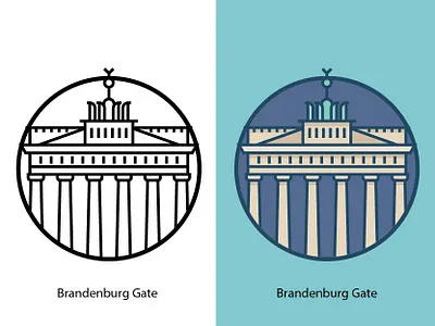 Brandenburg Gate berlin brandenburg brandenburg gate brandenburger building cityscape column design europe famous famous building gate germany germary illustration landmark landscape monument