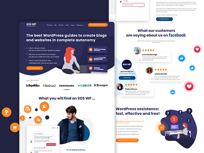 SOSWP Homepage - Redesign adobe xd adobexd agency agency website clean design design design front end back end illustrations mockup mockup design seo seo agency website