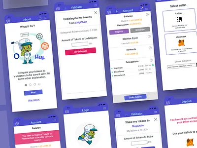 PlasmaChiain dapp UI Mobile blockchain mobile ui