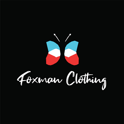 foxman clothing logo concept branding design flat icon illustration logo web