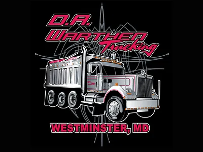 Warthen Trucking illustration t shirt art t shirt artist t shirt design trucking