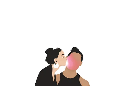 Light Me Up character characterdesign illustration kiss love woman