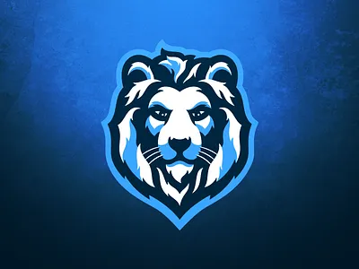 Snow Lion Mascot Logo blue branding branding design design esports gaming lion logo logo design mascot snow snow lion sports streamer streamer logo vector